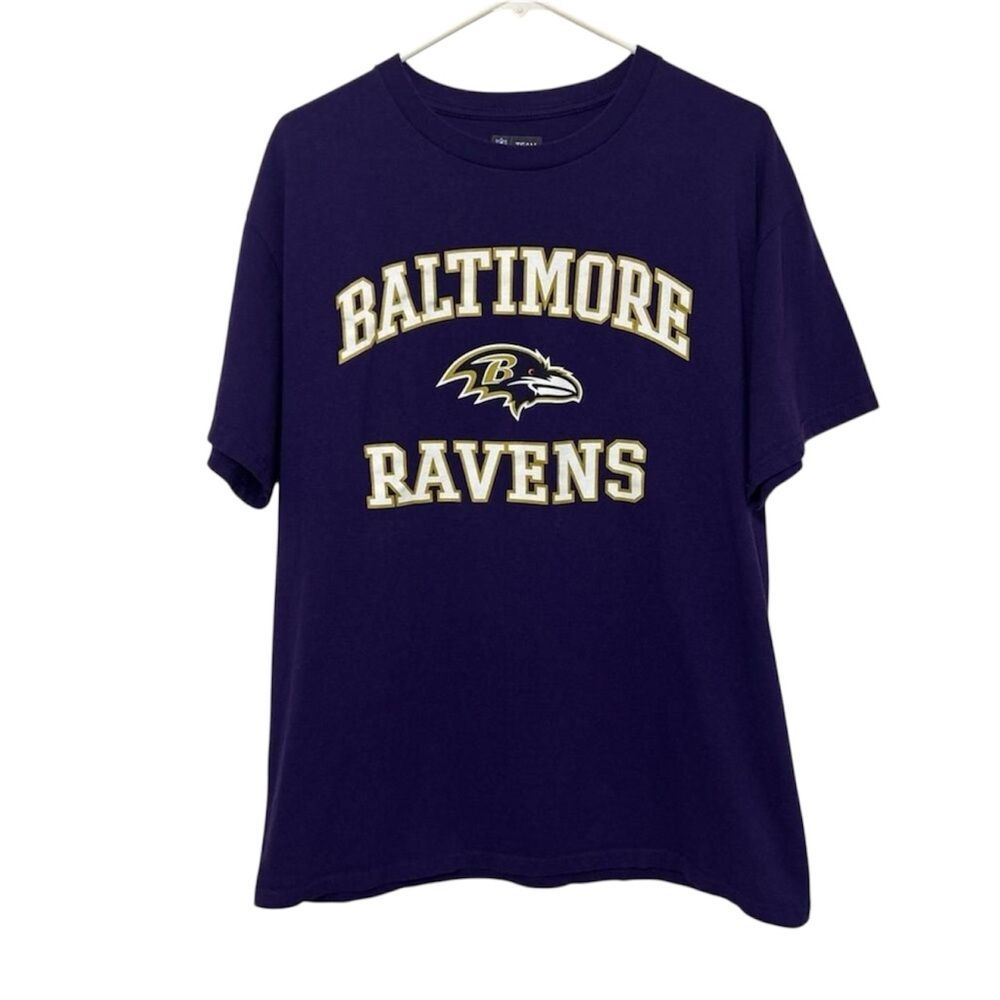 Baltimore Ravens NFL Team Apparel Purple Graphic T-Shirt